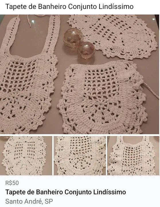 Tapete de Banheiro Conjunto Lindíssimo