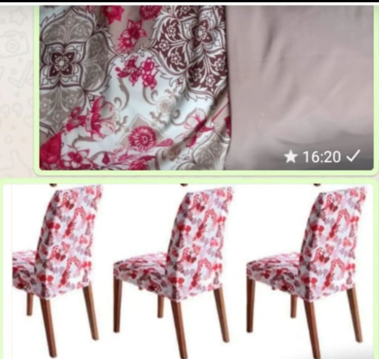 6 capas cadeiras( SÓ TENHO ESSAS CORES) R$25,00 CADA - Foto 2