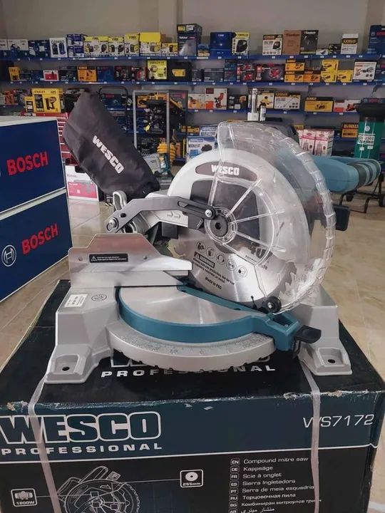 Meia esquadria 10" 1800w c/ disco para madeira Uso Profissional - Wesco(Loja) - Foto 3