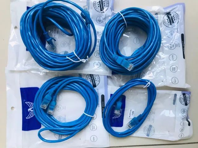 Cabo de Rede LAN Internet/Ethernet Novo (1,5m /2m /5m /10m /15m) Garantia - Foto 2