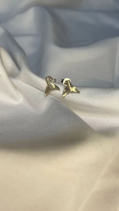 Brinco rabo de sereia + pingente rabo de seria