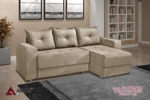 Sala escritório sofá com chaise  - Foto 3