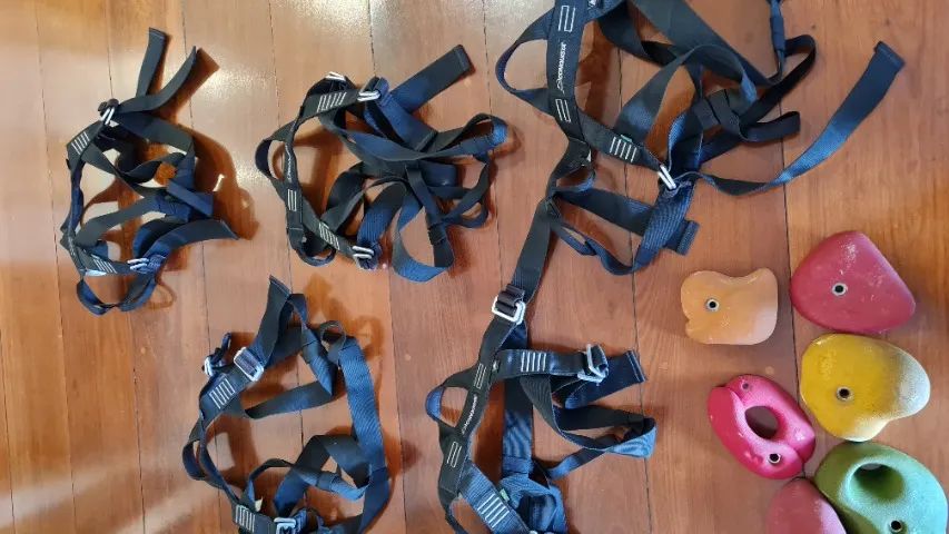 Equipamentos para Escalada, Rapel, buffet infantil (estado de NOVO)