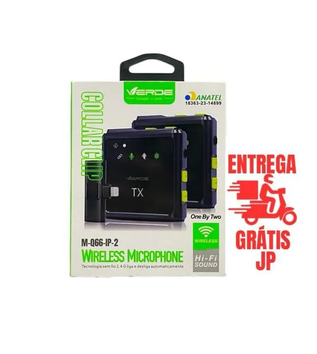 PAR DE MICROFONE LAPELA PROFISSIONAL IOS/TPC