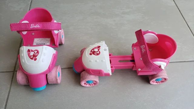 Patins infantil barbie adaptável  - Foto 2