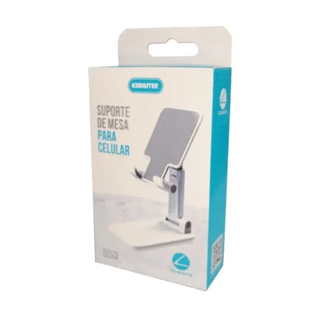 Suporte De Mesa Para Celular Branco SU125 - Kimaster cod: 2163 - Foto 2