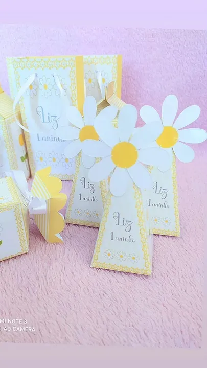 Lembrancinhas personalizadas pra festa de aniversário Margarida