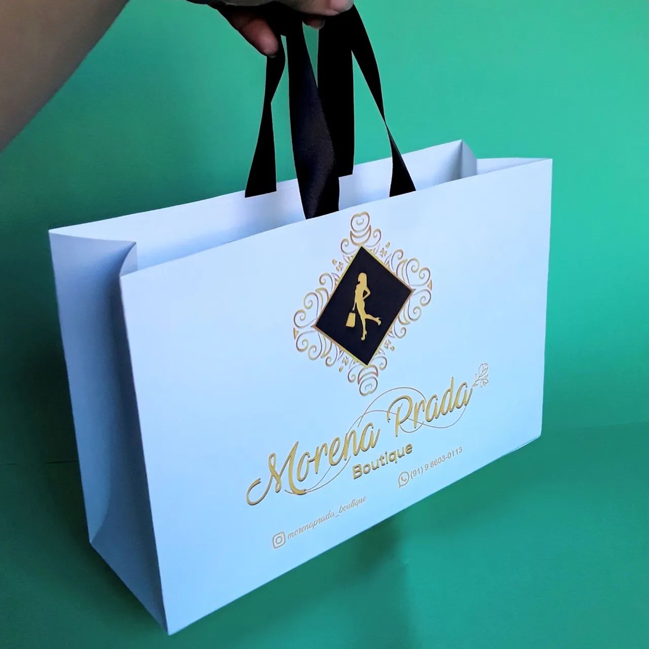 Sacola de papel personalizada