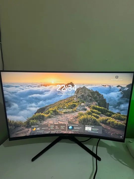Monitor Curvo Gamer Acer 32 165hZ Full HD monitor zerado 