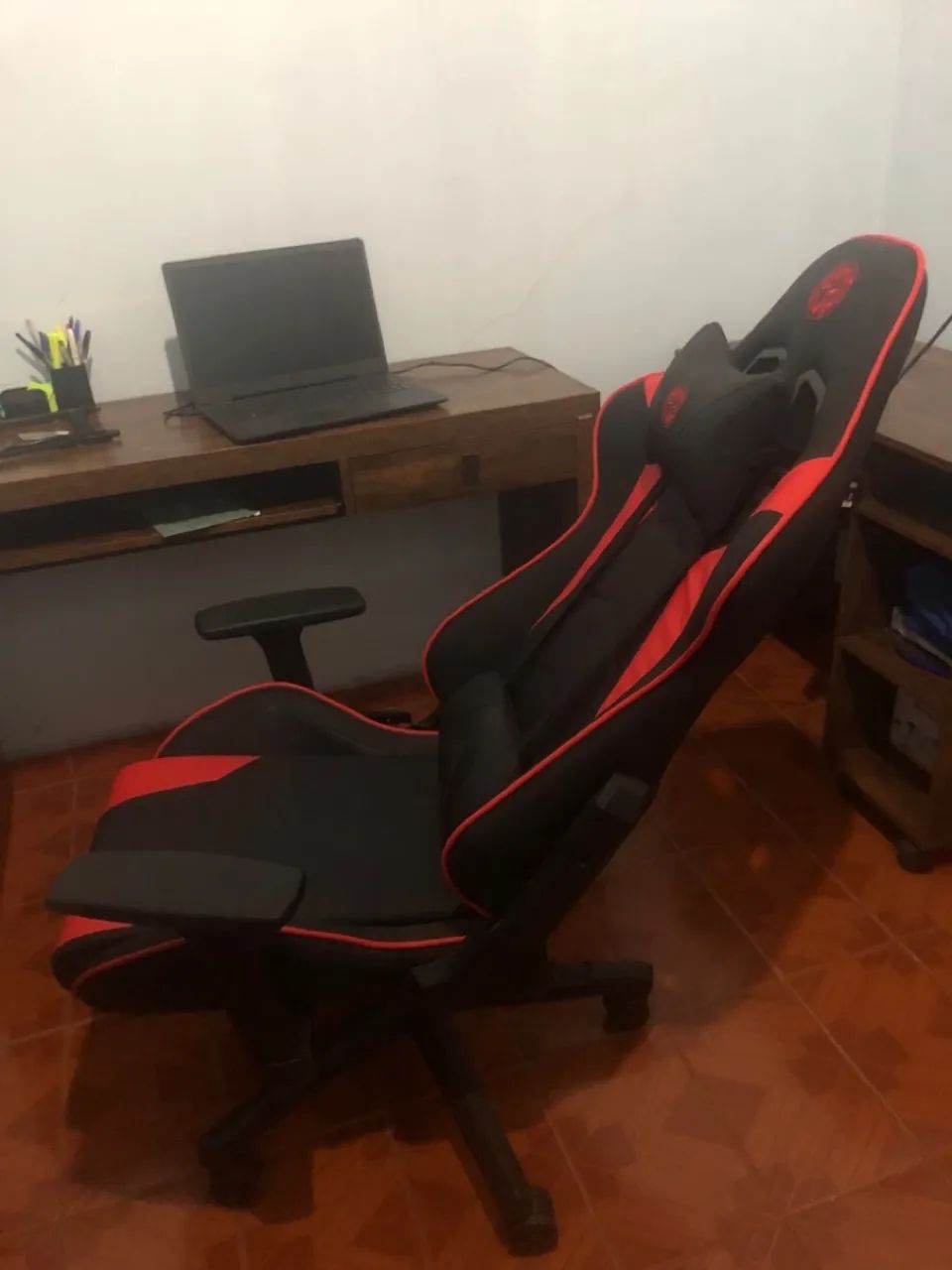 Cadeira Gamer Vermelha - Foto 4