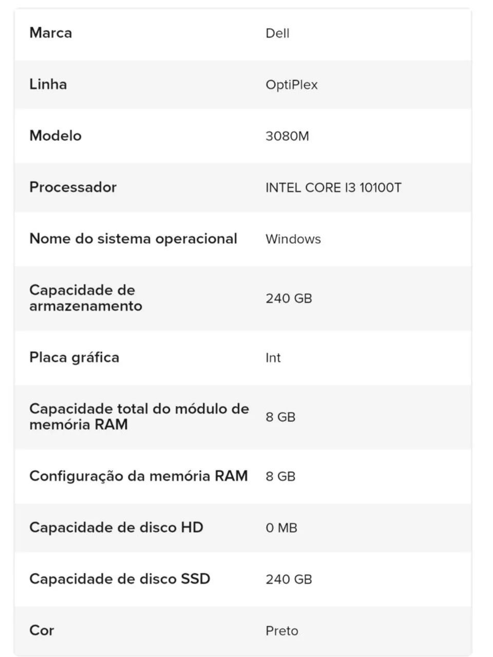 Dell OptiPlex 3080 Mini PC - Foto 2