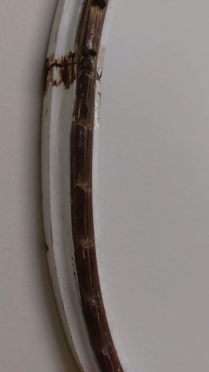 Moldura Espelho Oval Luís XV  - Foto 4