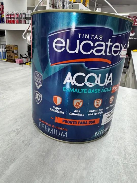 TINTA ESMALTE BASE DE ÁGUA EUCATEX 3,6L - Foto 3