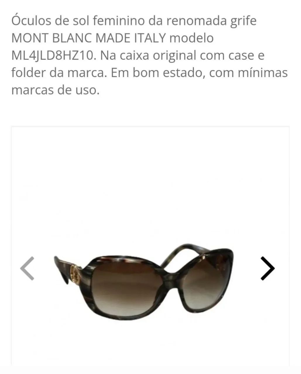 Óculos de sol feminino Mont Blanc  - Foto 4