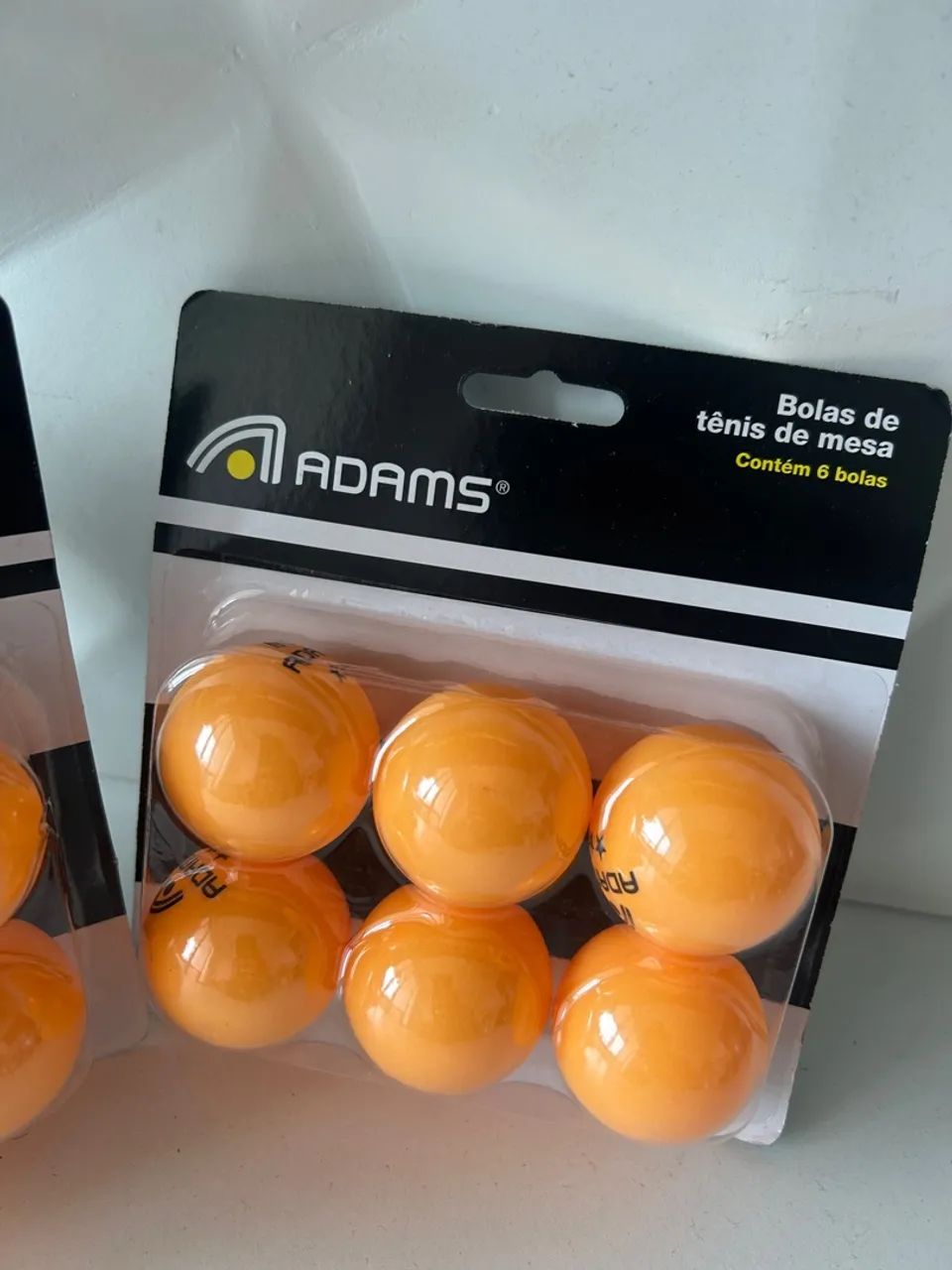 Bolas de Tênis de Mesa Adams - Kit com 6 Unidades