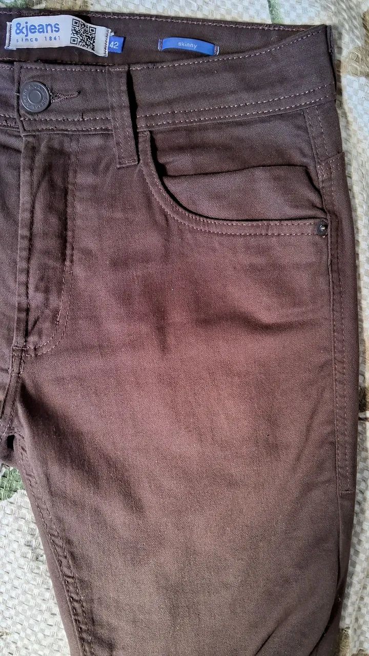 Calça Sarja Marrom escura - Foto 4