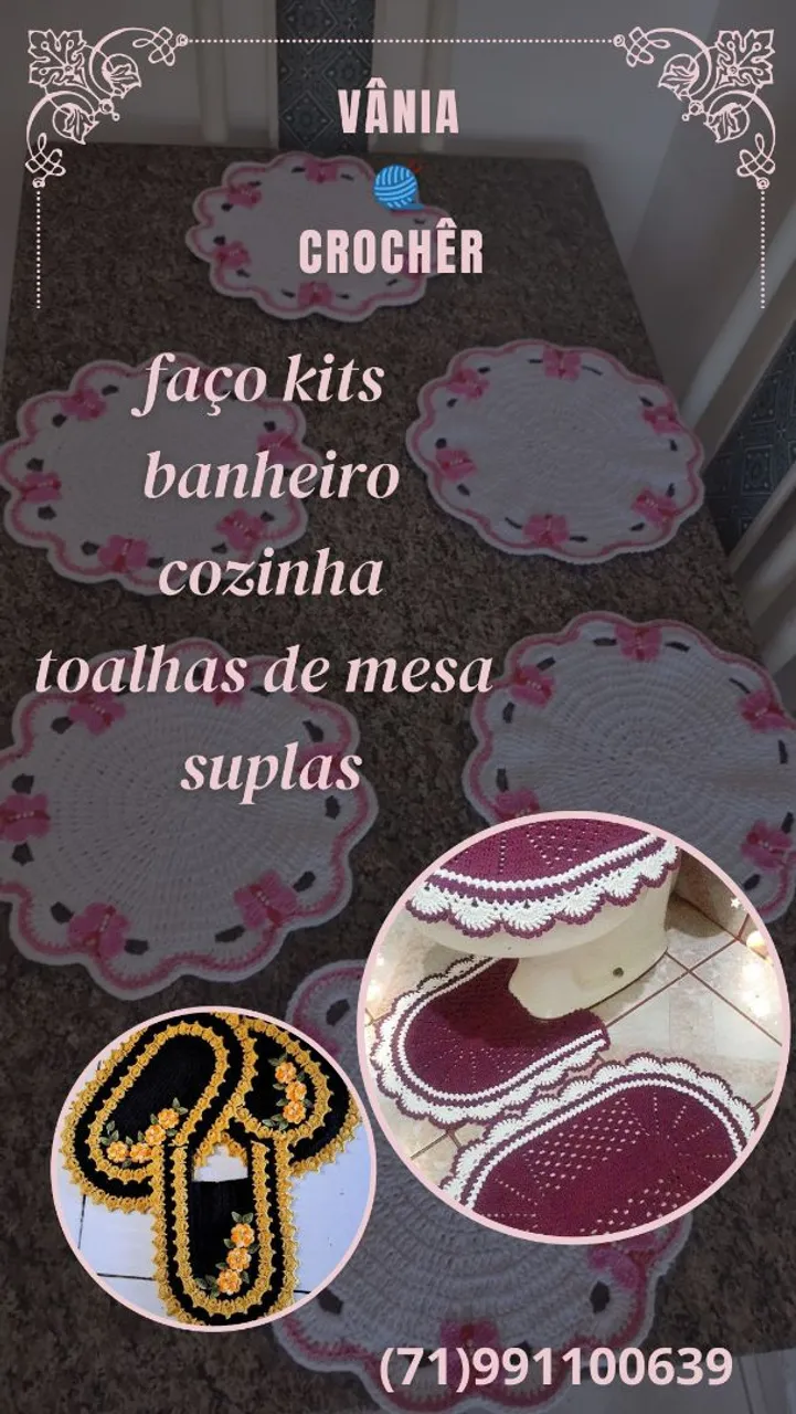 Faço crochê