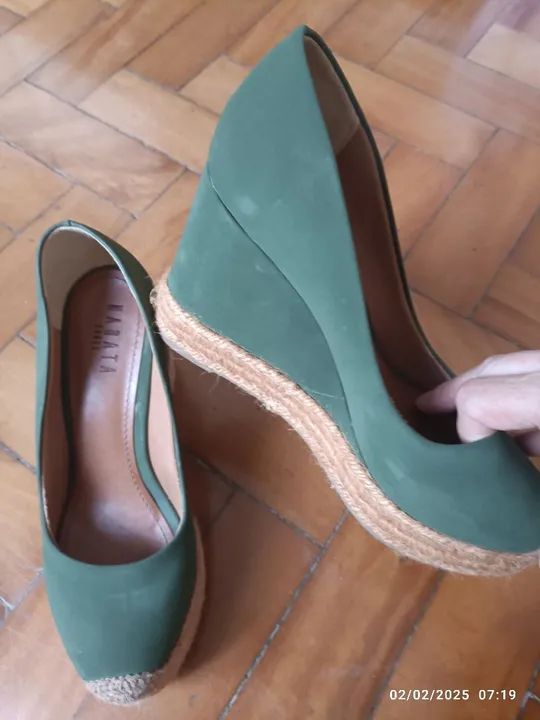 Sandálias Nagata verde  - Foto 3
