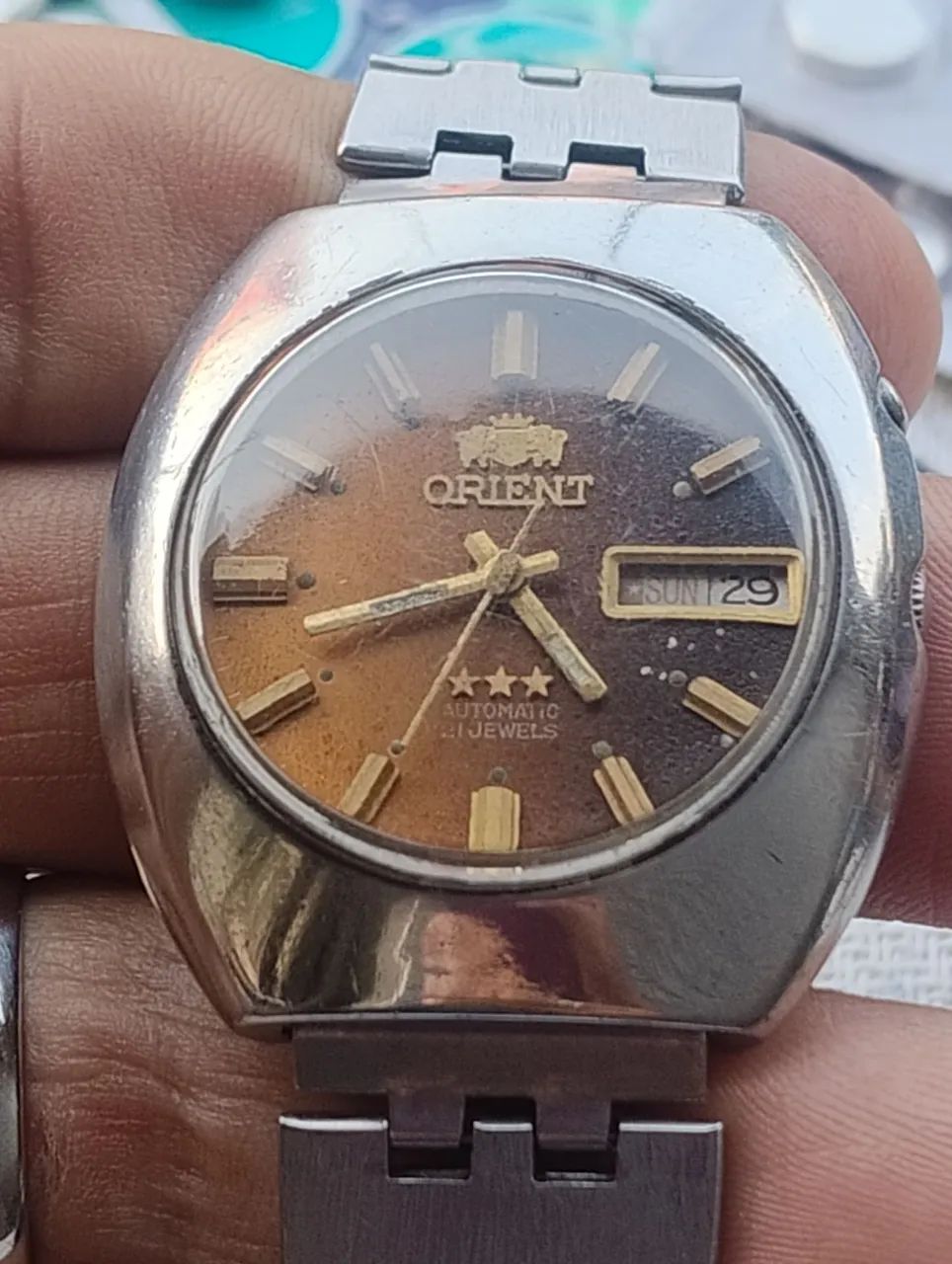 Relógio Oriente automático 