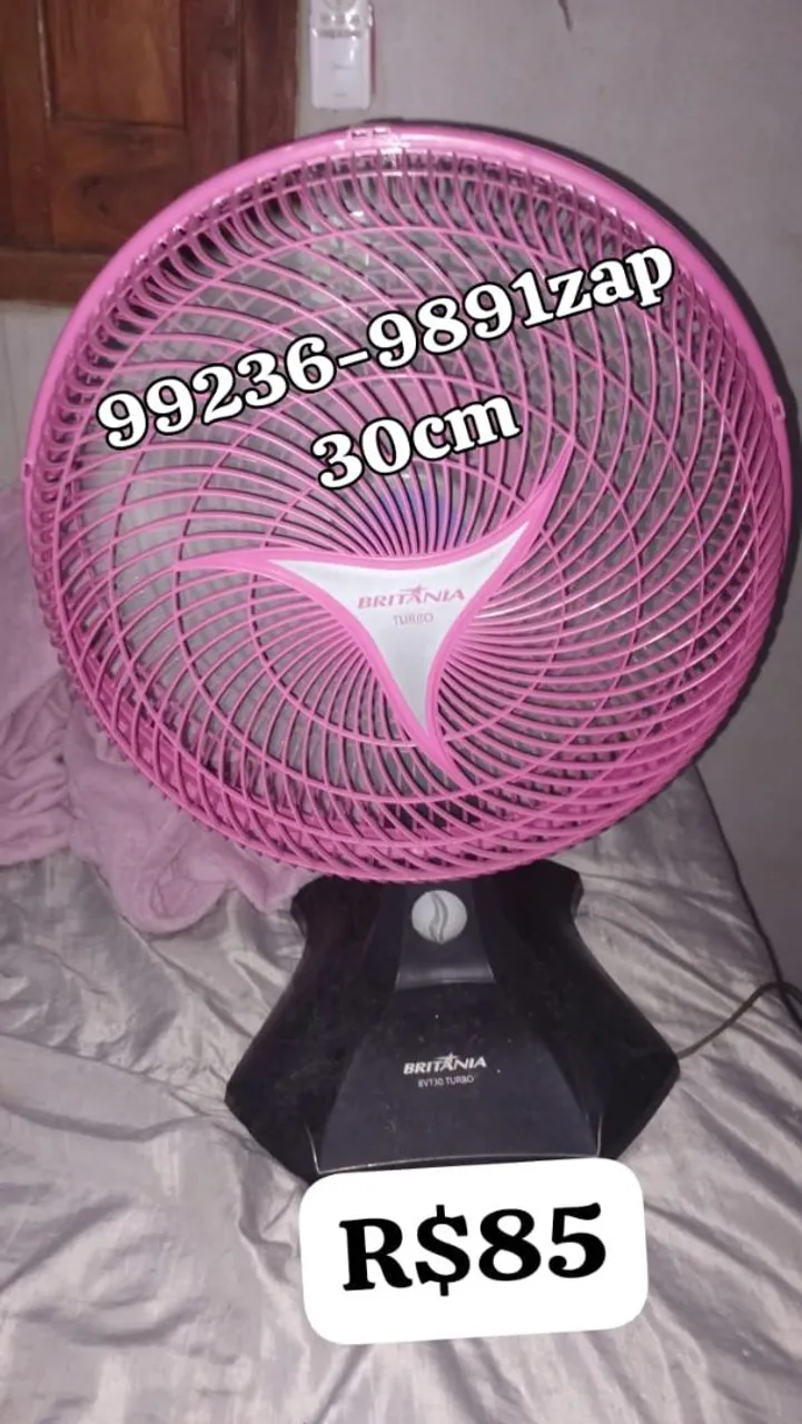 Ventilador Britânia 30cm - R$85. *zap