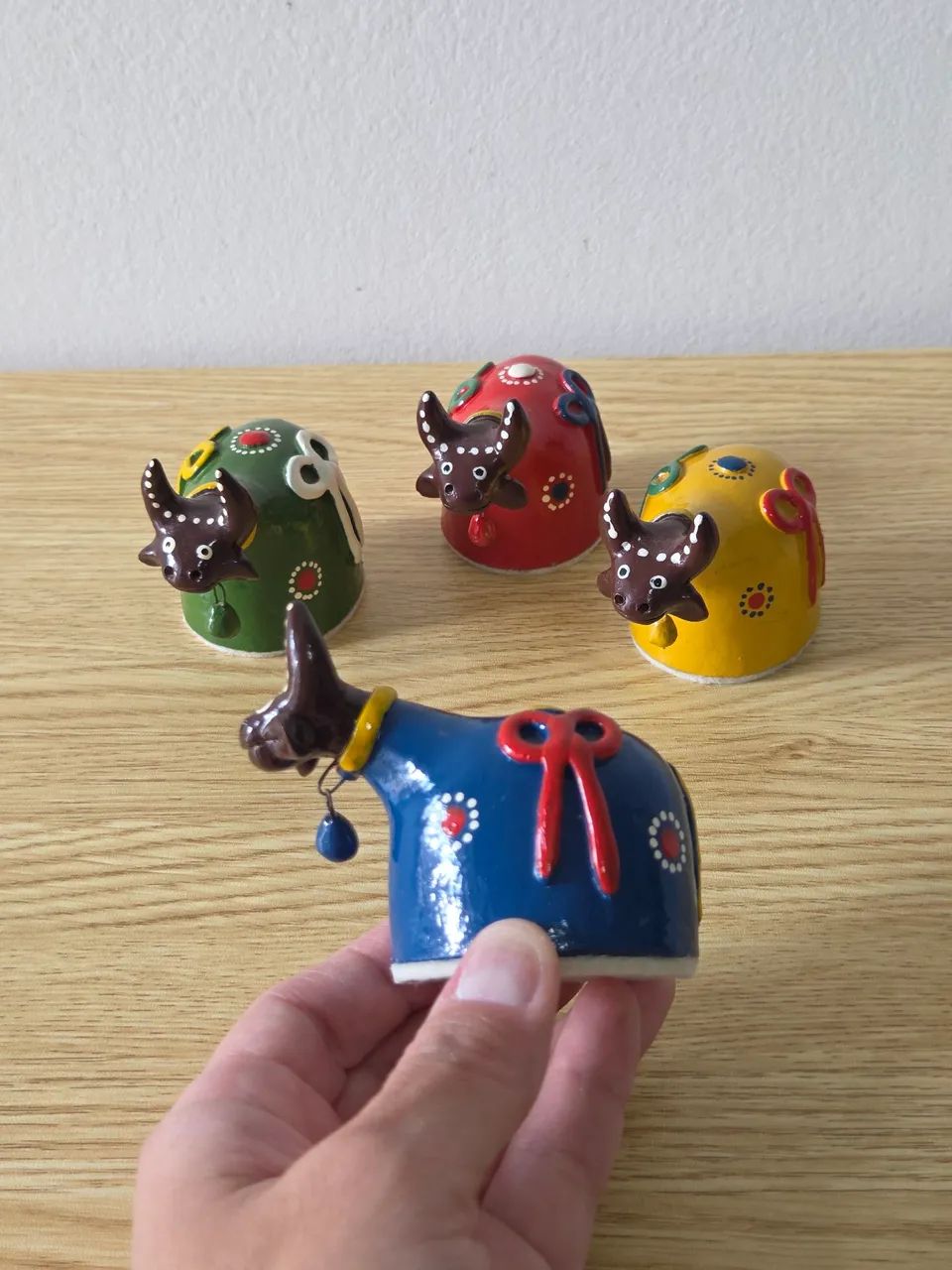 Conjunto Bumba Meu boi de cerâmica artesanal de Recife (PE) p/ decoração - Foto 5