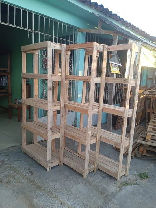 Prateleiras multiuso em palete - Foto 5
