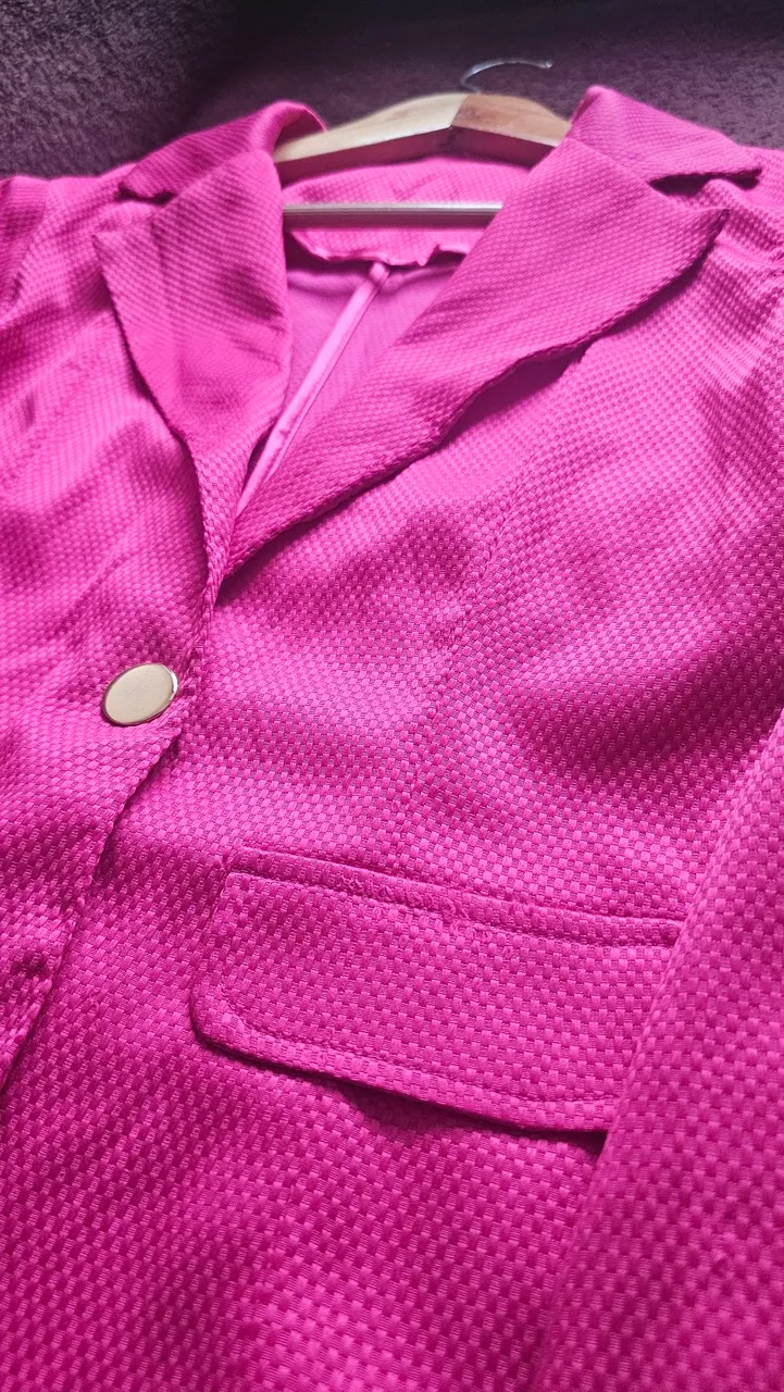 Blazer rosa vibrante