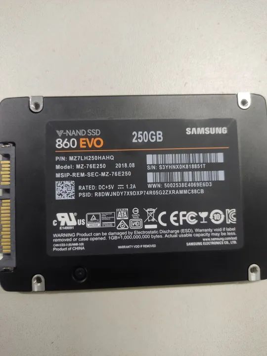 SSD Samsung 860 EVO 250GB