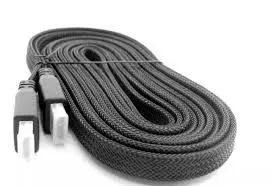 Cabo Hdmi 20m Metros Flat 4k 3d Full Hd Ultra 30hz 2.0 Grasep D4K02 - Loja Coimbra Entrega - Foto 2