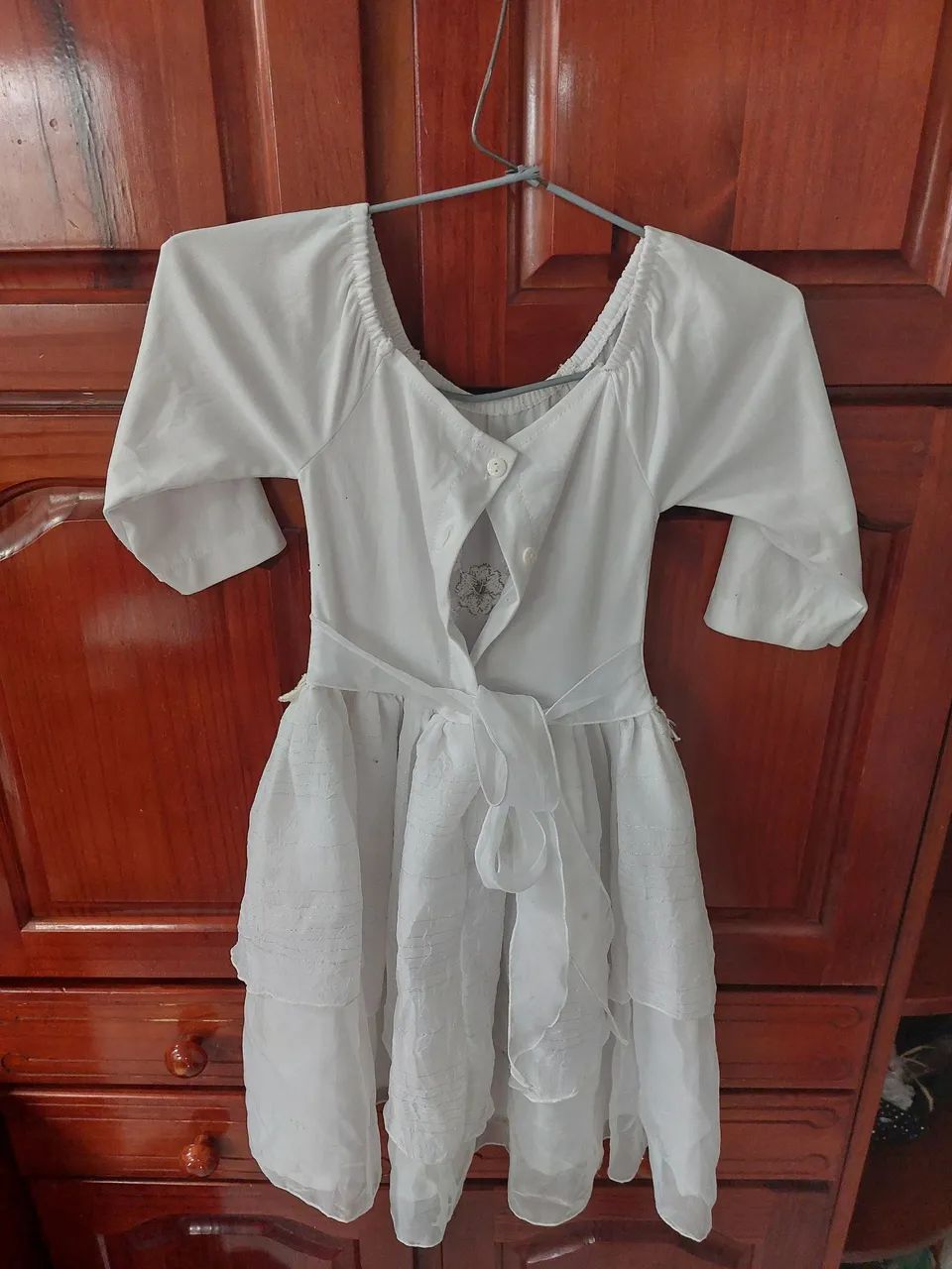 Vestido Infantil Branco - 6 anos - Foto 2