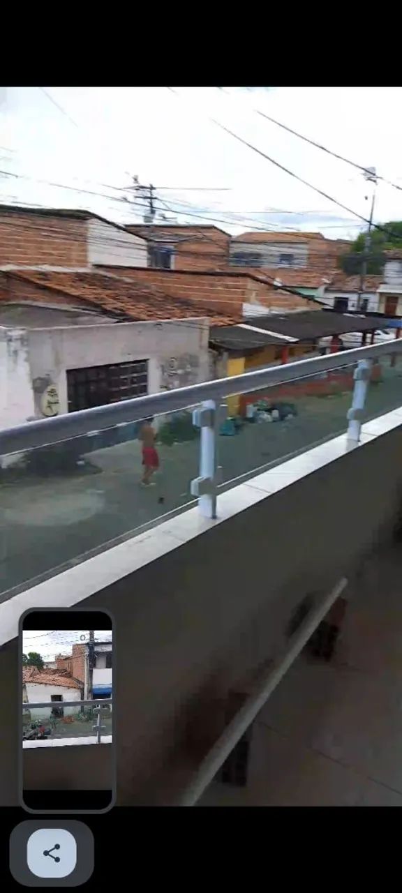 Guarda corpo em vidro e alumínio 60x4.20