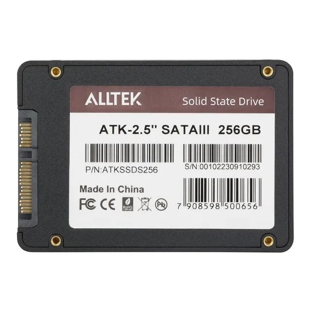 Ssd 256gb Alltek 2.5 Sata Iii 6 Gbs - Atkssds *ENTREGA GRÁTIS* - Foto 3