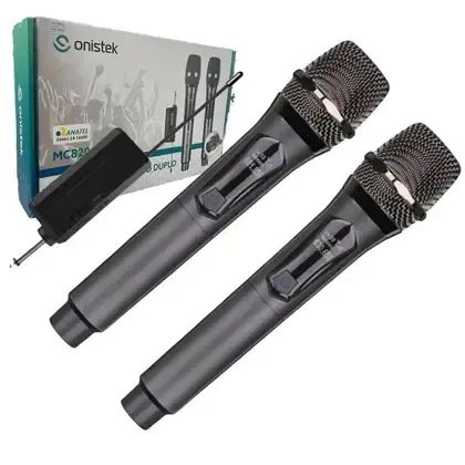 MICROFONE DUPLO SEM FIO PROFISSIONAL MC826