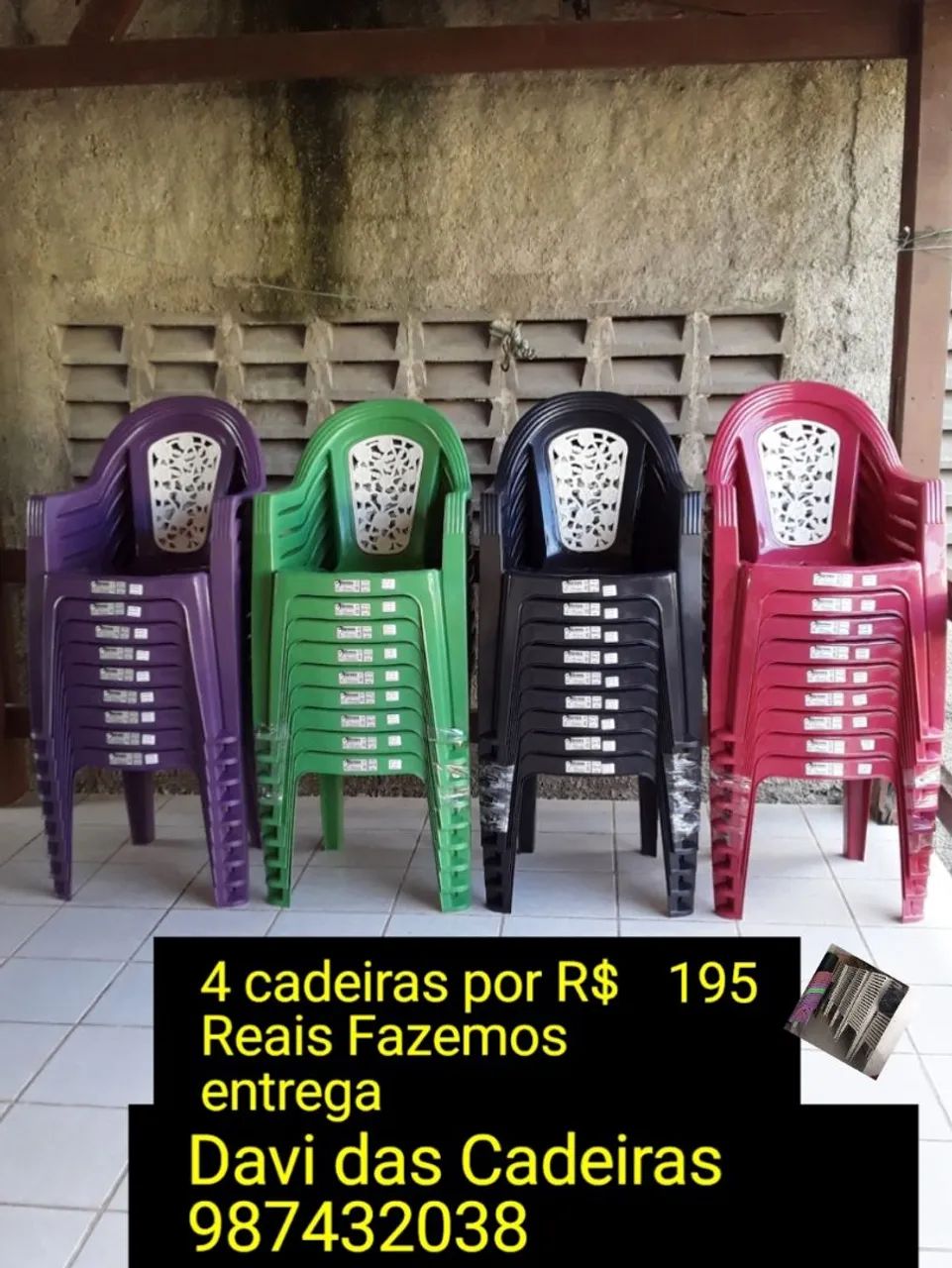 CADEIRA DE PLASTICO 