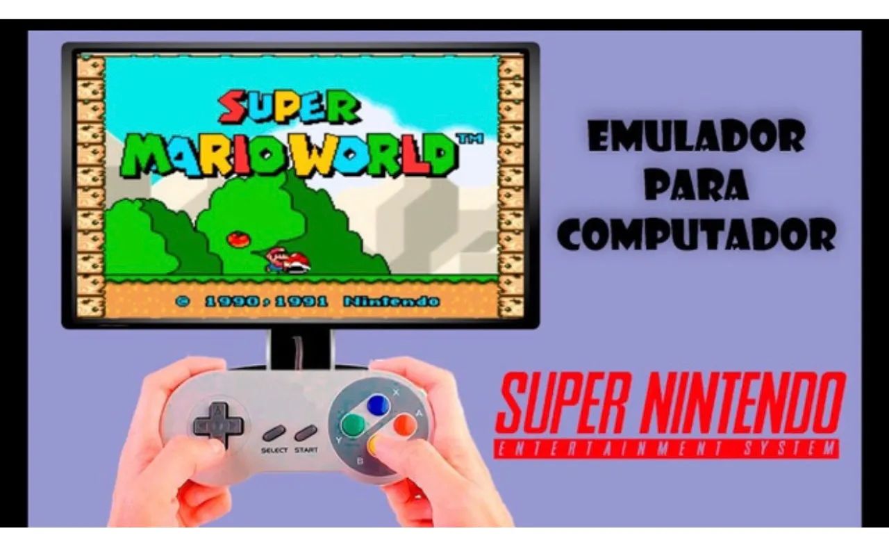 Kit retrô game super Nintendo Pc e Notebook
