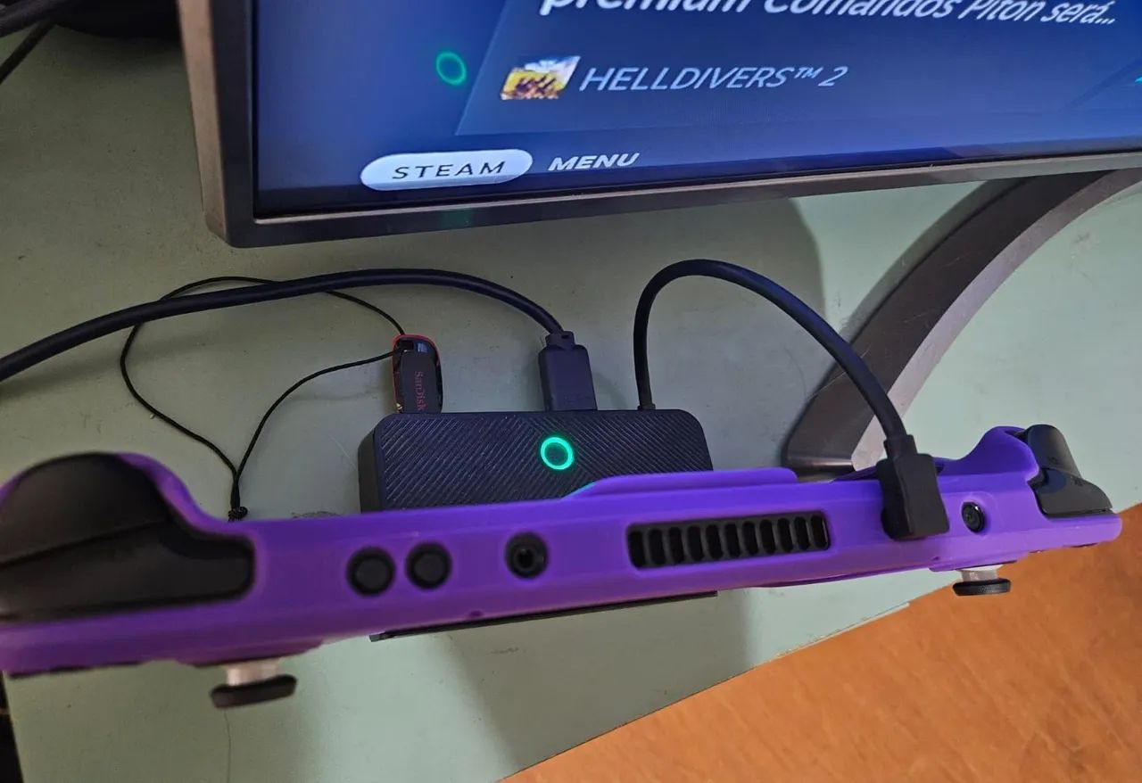 Steam Deck 256GB + SD 512GB Samsung + Dockstation - Pronto pra