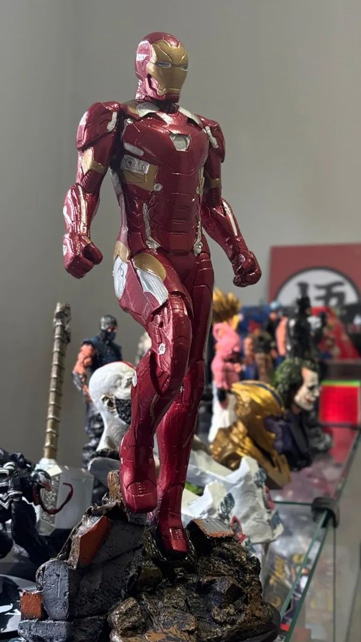 Action Figure Homem de Ferro resina G - Foto 4