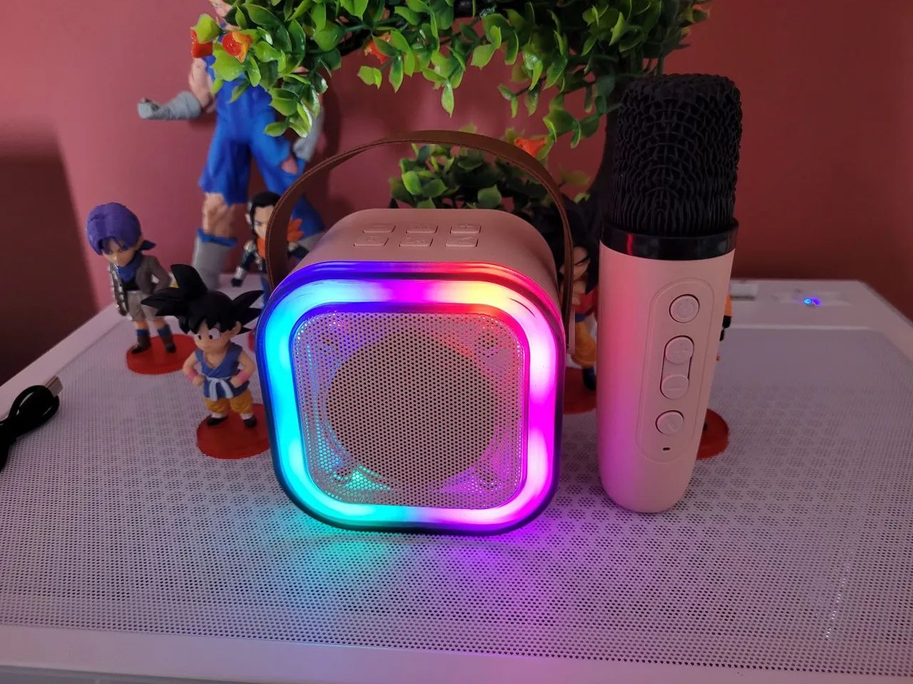 Caixa de som Bluetooth K12 Karaokê