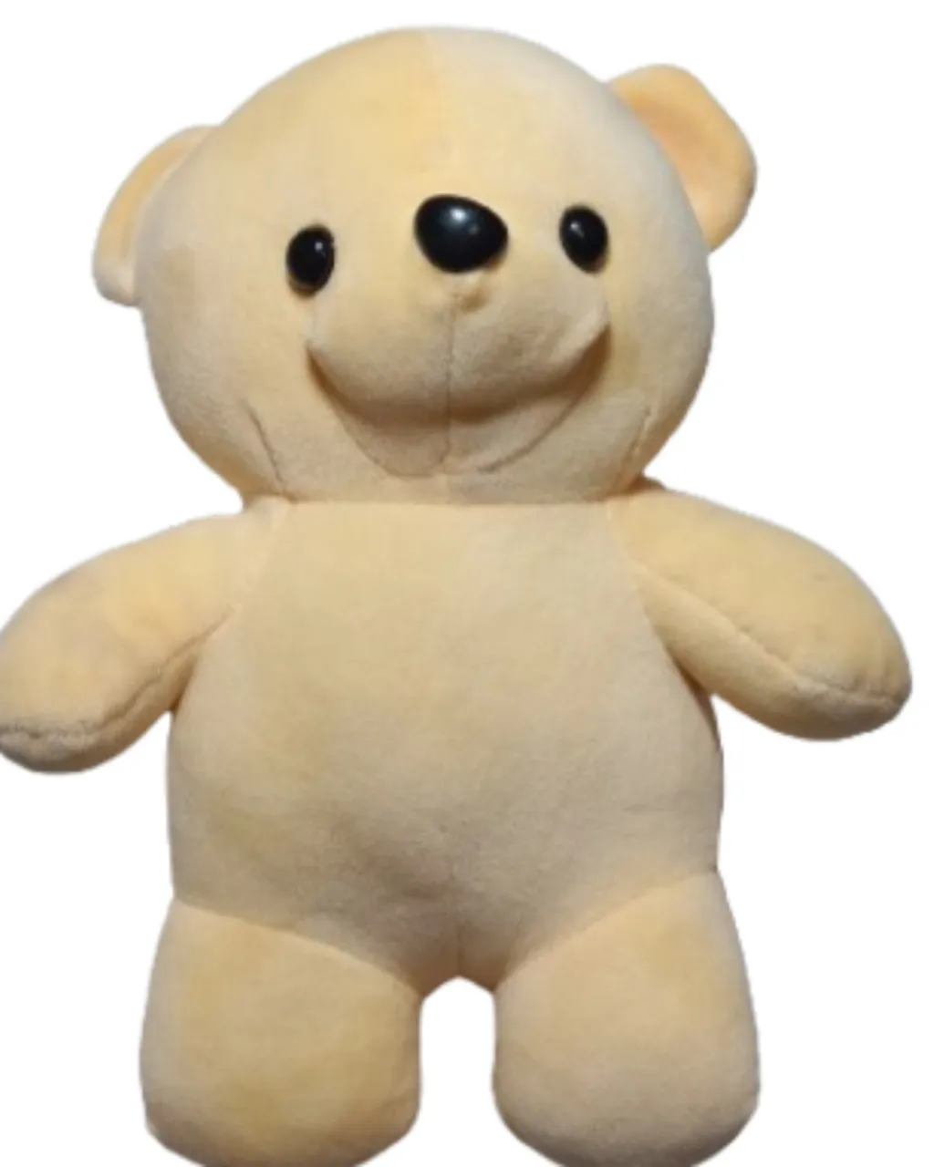 Pelúcia Ursinho Amarelo Pequeno Fofo Infantil 22cm