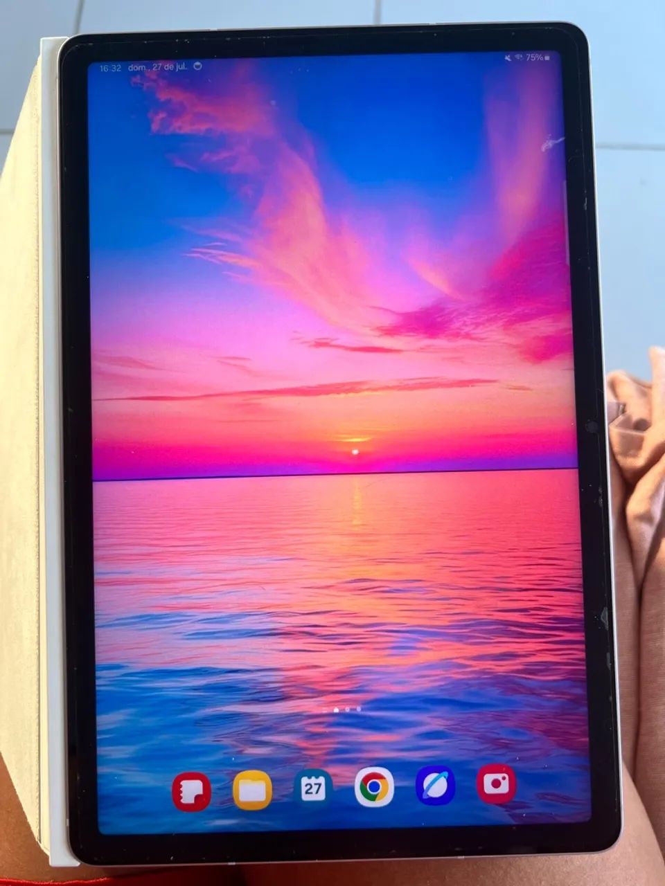 Tablet Samsung Galaxy Tab S9 FE Wifi, 128GB, 6GB RAM, Tela Imersiva de 10.9" Lavanda - Foto 4