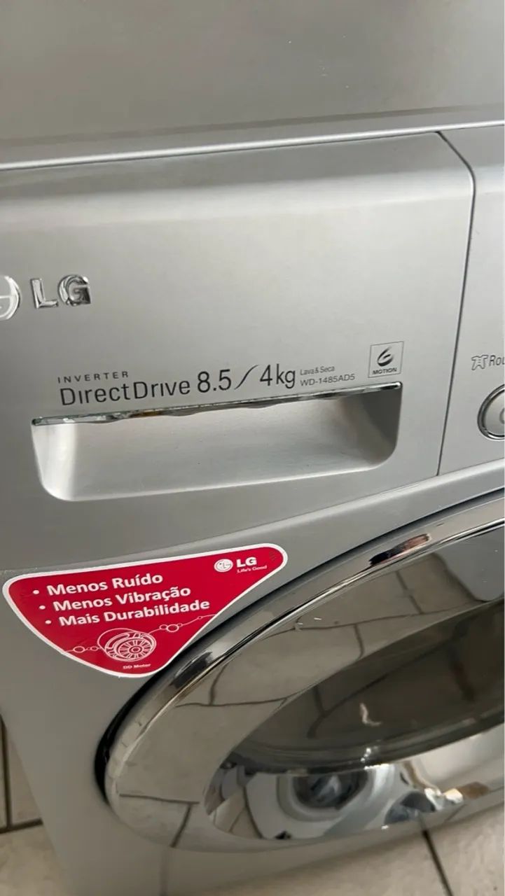 Lava e seca LG 8,5 kg inverter prata  - Foto 5