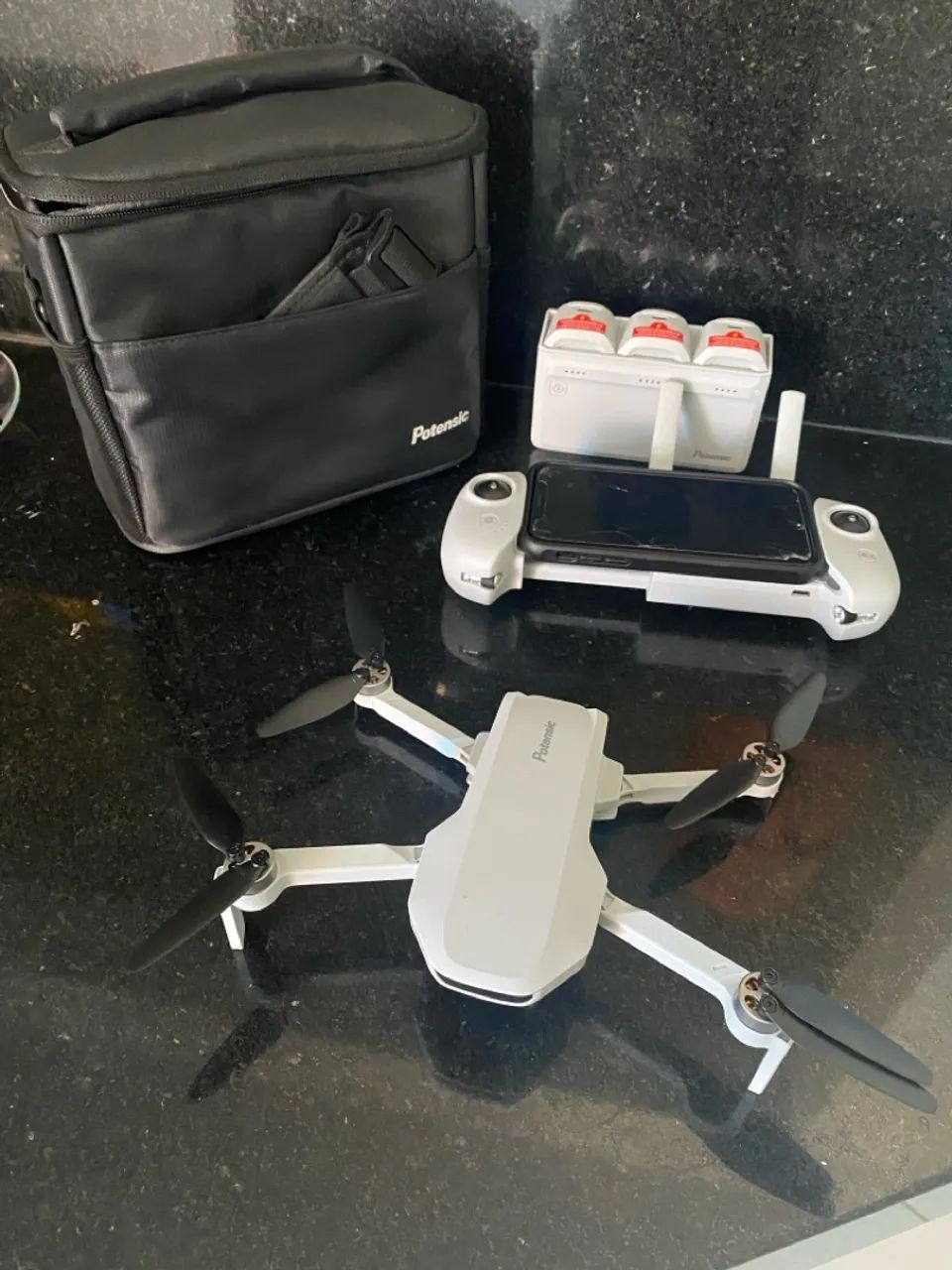 Drone Potensic com controle remoto e bateria extra - Foto 5
