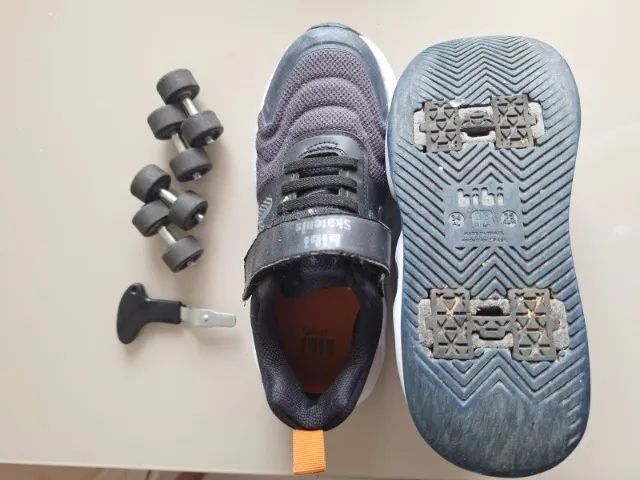 Tenis skate (com rodinhas) tam 33 - Foto 3