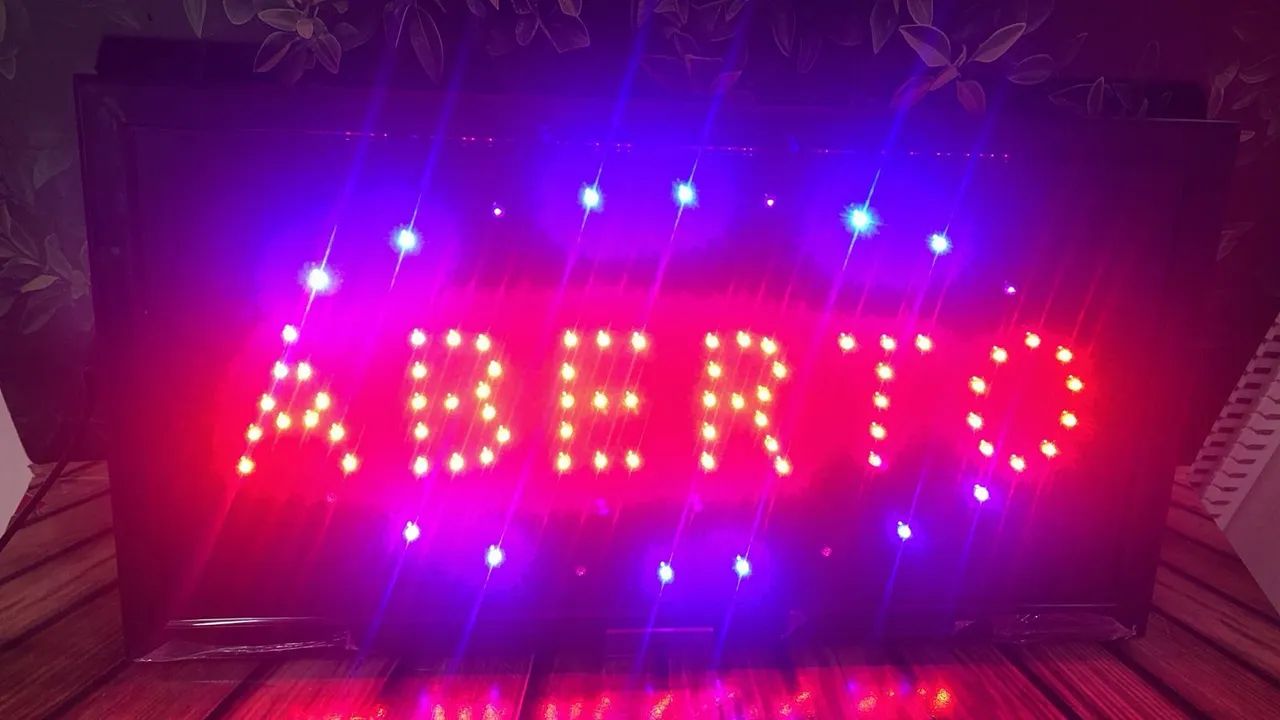 Placa de LED Aberto - Unidade  - Foto 3