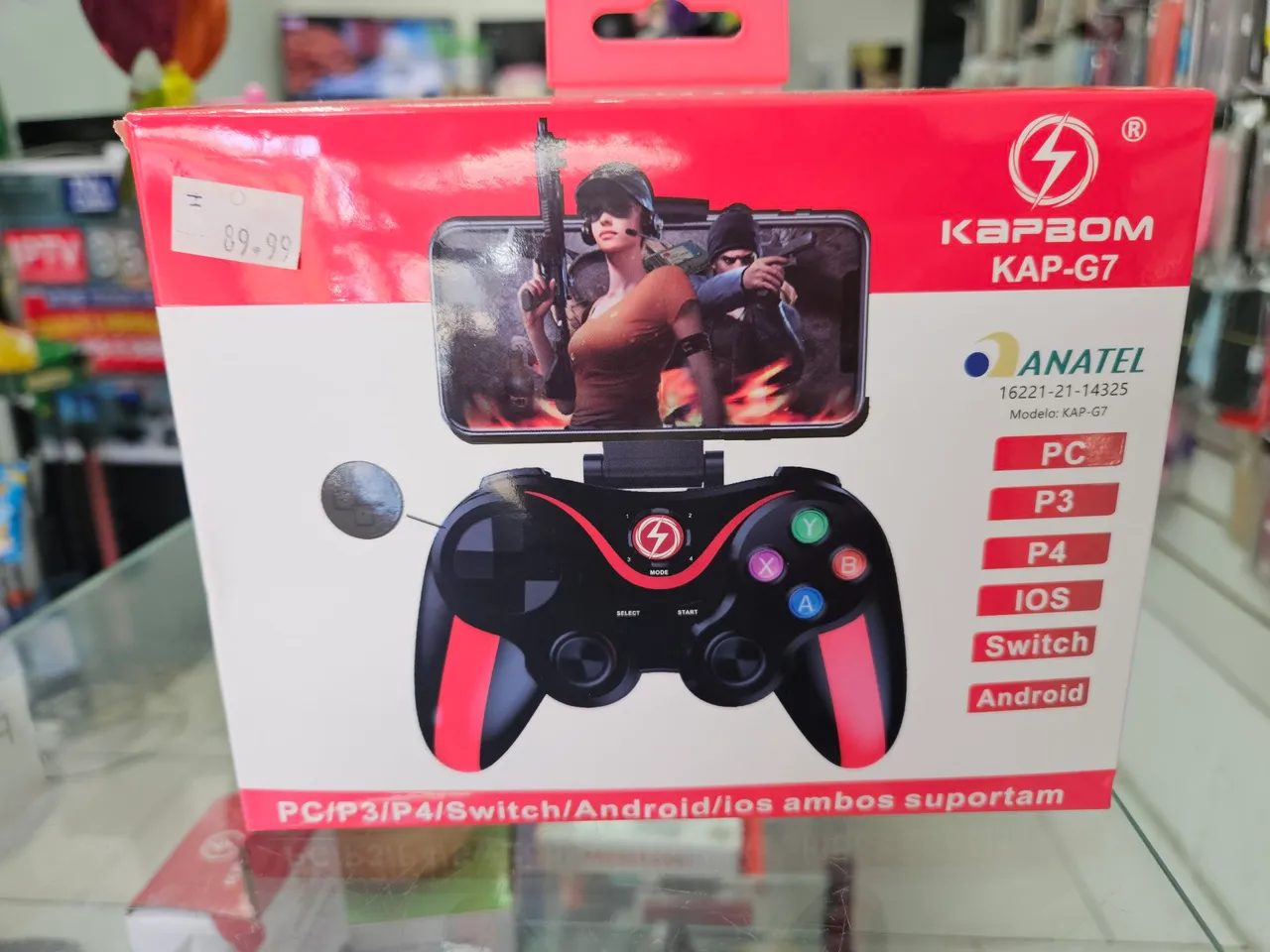Controle para Celular KAPBOM KAP-G7 - Novo