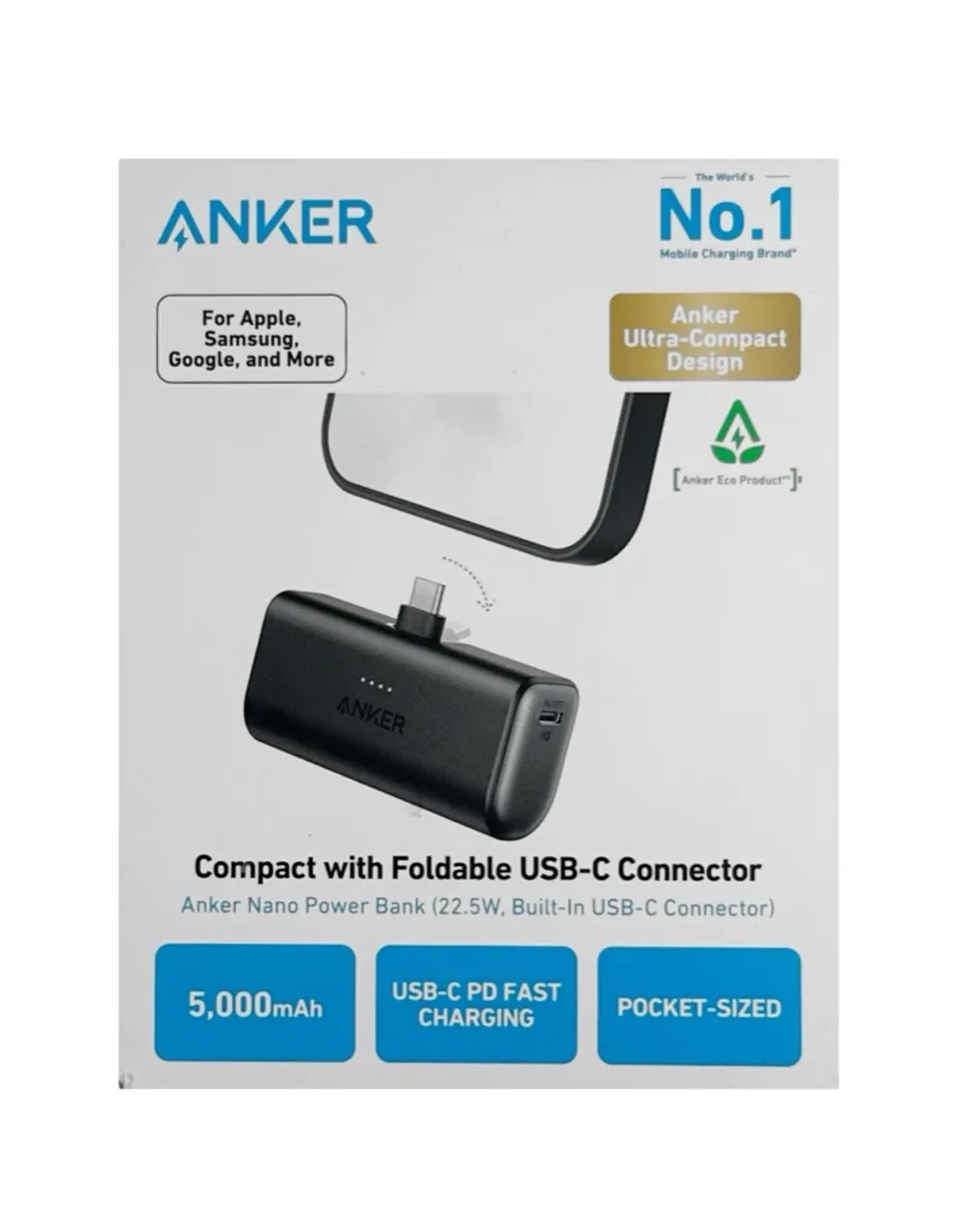Anker Nano Carregador Portátil 5000mAh - 22.5W