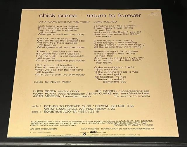 Lp Chick Corea - Return to Forever (1972) - Foto 2