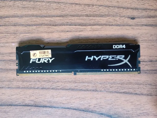 Memória Ddr4 Hyperx Fury, 4GB, 2400MHz, Black, HX424C15FB/4