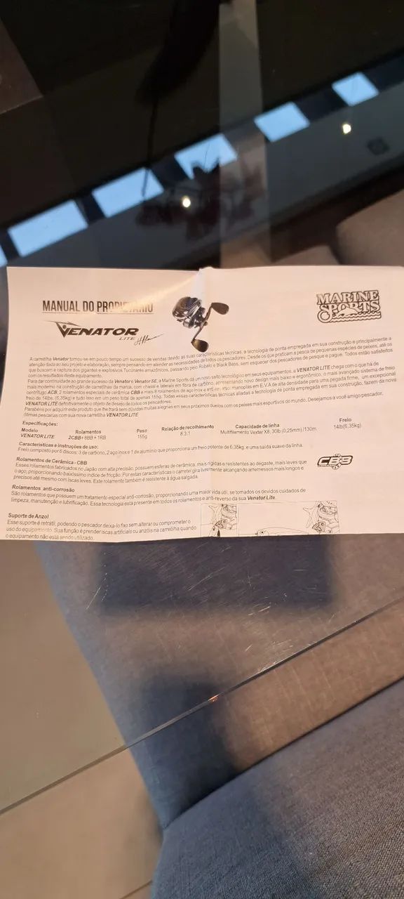 Carretilha de pesca Venator Velocidade 8.3.1 (Esquerda) 11 Rolamentos - Super rápida  - Foto 4