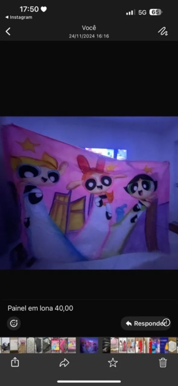 Painel em lona Meninas Super Poderosas 